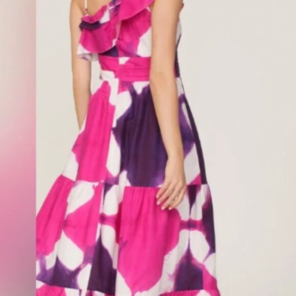 Busayo Collective Tie Dye One Shoulder Dress - Picture 6 of 7